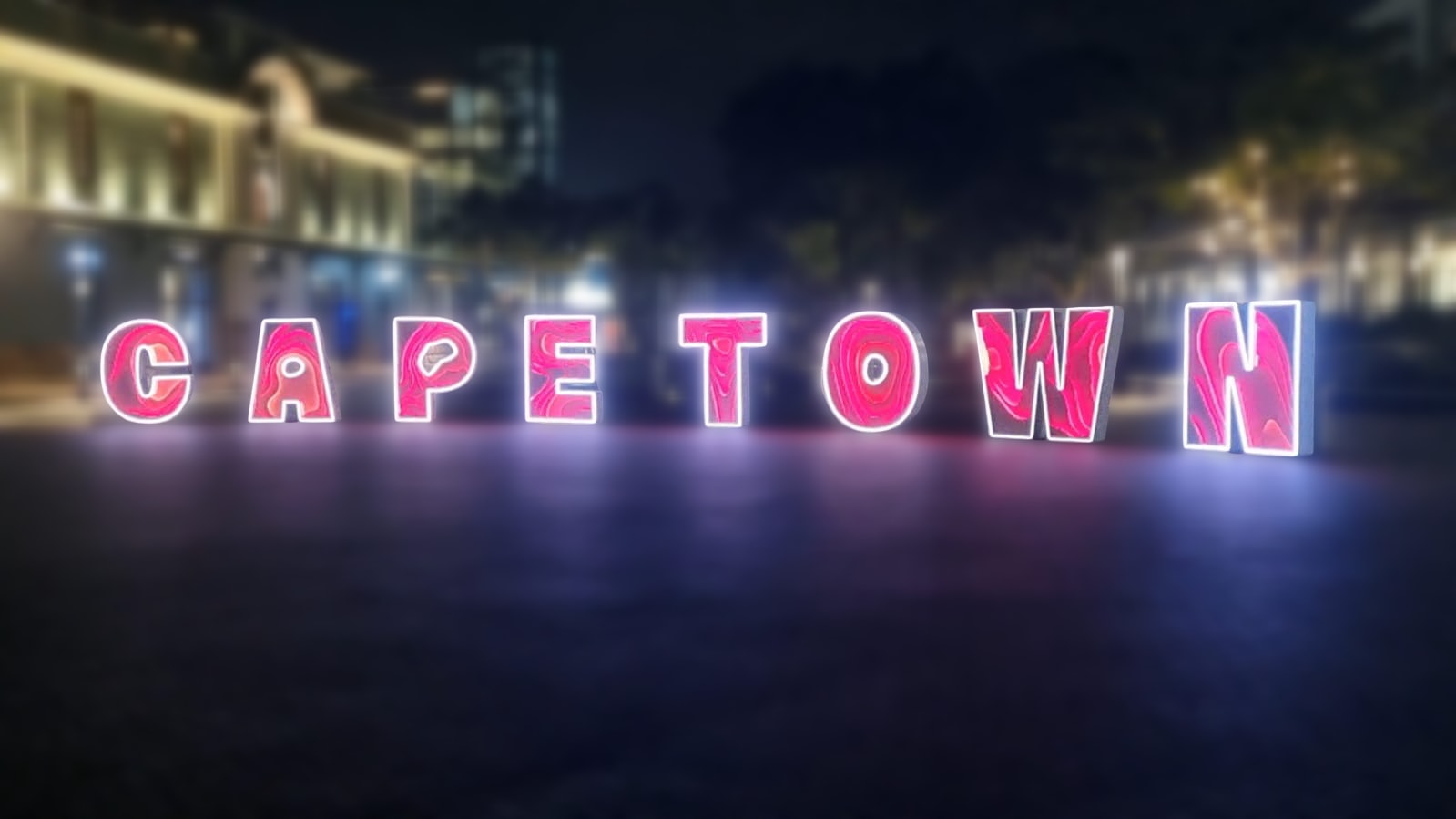 Cape Town city streets and landmarks
